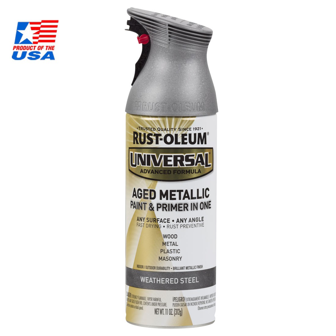 Rust Oleum Universal Spray Metallic - สเปรย์ เมทัลลิค พรีเมี่ยม Weather Steel