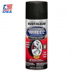 Rust Oleum® High Performance Wheel - สีสเปรย์ พ่นล้อแมกซ์ # 248928 (Matte Black)
