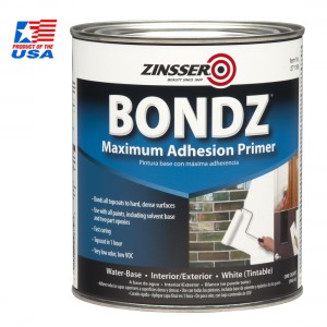 Zinsser สีรองพื้นวัสดุผิวเรียบ กระเบื้อง ไฟเบอร์กลาส แก้ว สูตรน้ำ Bondz High Adhesion Primer 271198