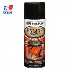 Rust Oleum Ceramic Engine สีสเปรย์ ทนความร้อน พ่นเครื่องยนต์ - สีดำเงา
