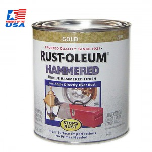 Rust Oleum Hammered Paint - สีลายฆ้อน ชนิดทา (0.946 ลิตร) Gold 7210