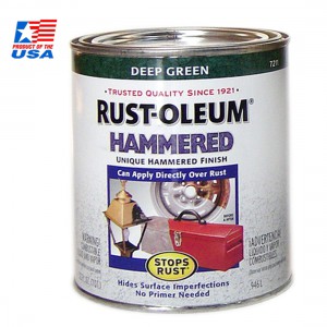 Rust Oleum Hammered Paint - สีลายฆ้อน (ชนิดทา) (0.946 ลิตร) Green