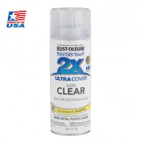 Rust Oleum 2X สีสเปรย์ กันสนิม - (สีใสเงา) Gloss Clear