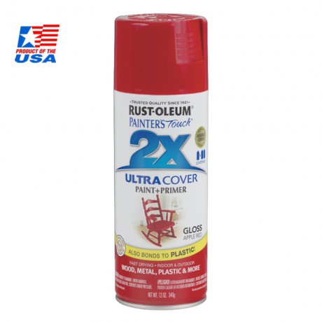 Rust Oleum 2X สีสเปรย์ กันสนิม - (สีแดง) Apple Red