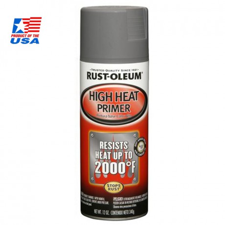 Rust Oleum สีสเปรย์ทนความร้อน 2000F - สีรองพื้นเทา