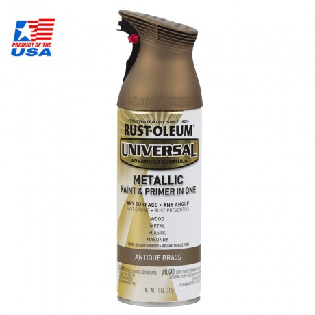 Rust Oleum Universal Spray Metallic - สเปรย์ เมทัลลิค พรีเมี่ยม Antique Brass