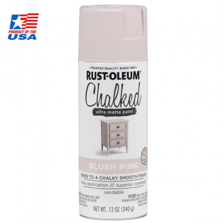 Rust Oleum Chalked Ultra Matte Paint - สีสร้างพื้นผิว vintage 302594 (Blush Pink)