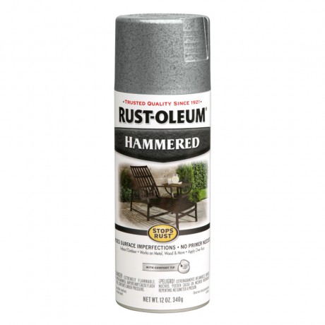 Rust Oleum Hammered Spray - สีสเปรย์กันสนิม ลายฆ้อน  Silver