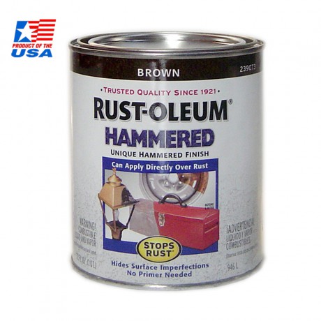 Rust Oleum Hammered Paint - สีลายฆ้อน (ชนิดทา) (0.946 ลิตร) Brown