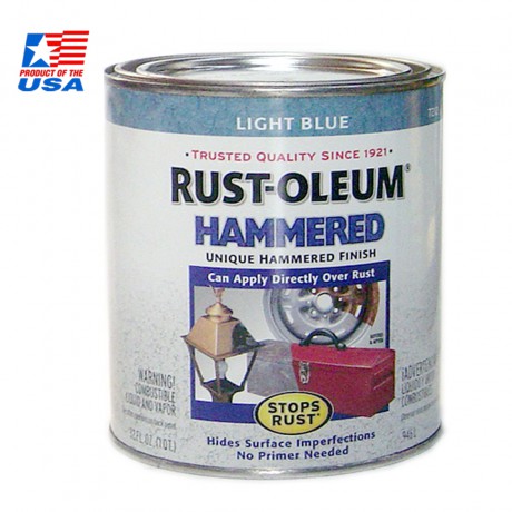 Rust Oleum Hammered Paint - สีลายฆ้อนชนิดทา (0.946 ลิตร) Light Blue 7212