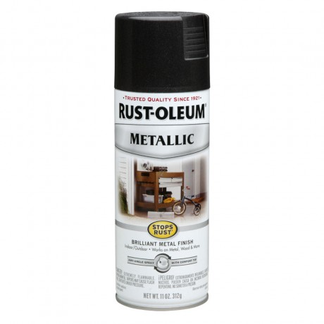 Rust Oleum Metallic Spray - Rust Protection สีสเปรย์ กันสนิม เมทัลลิค Black Night