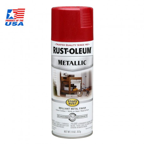 Rust Oleum Metallic Spray - Rust Protection สีสเปรย์ กันสนิม เมทัลลิค Ruby Red