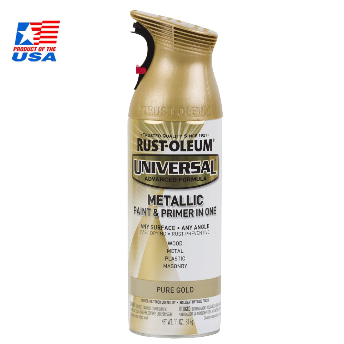 Rust Oleum Universal Spray Metallic - สเปรย์ เมทัลลิค พรีเมี่ยม Pure Gold