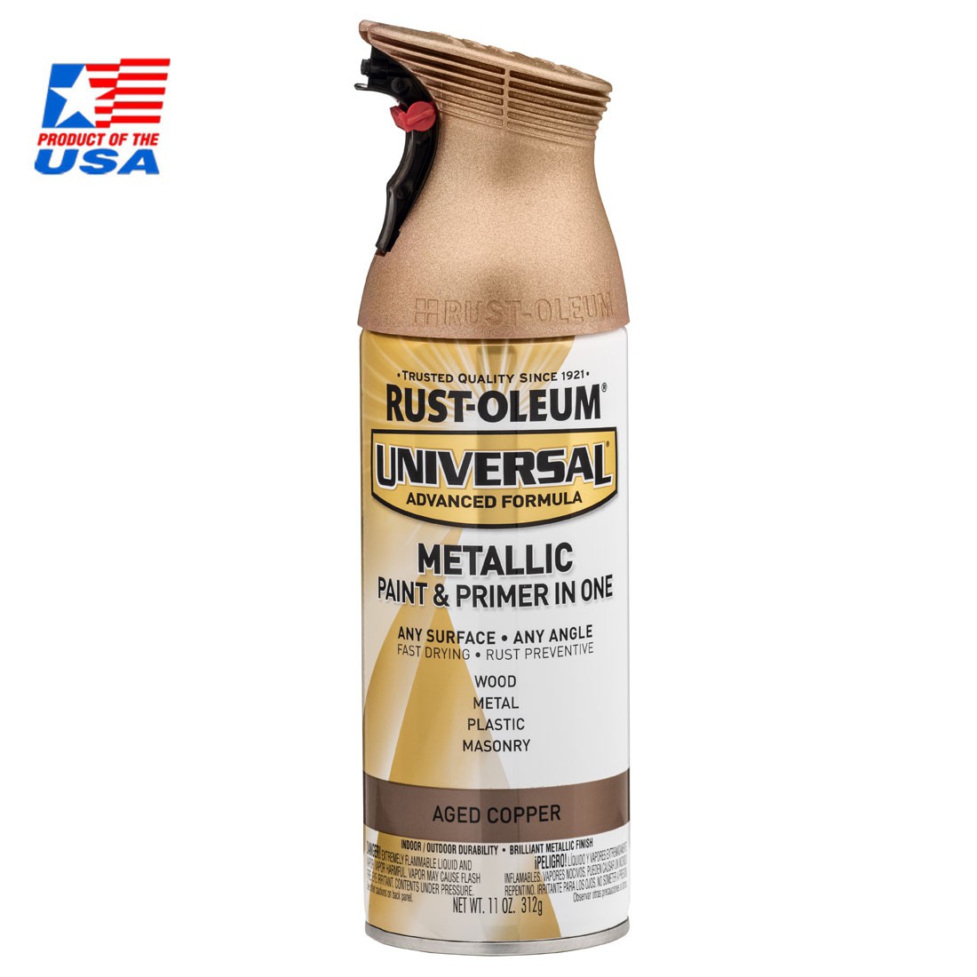 Rust Oleum Universal Spray Metallic - สเปรย์ เมทัลลิค พรีเมี่ยม Aged Copper