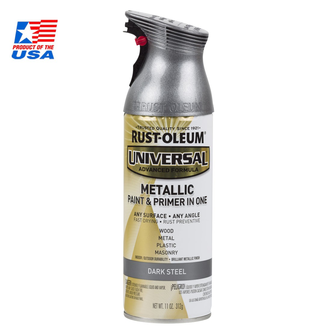 Rust Oleum Universal Spray Metallic - สเปรย์ เมทัลลิค พรีเมี่ยม Dark Steel