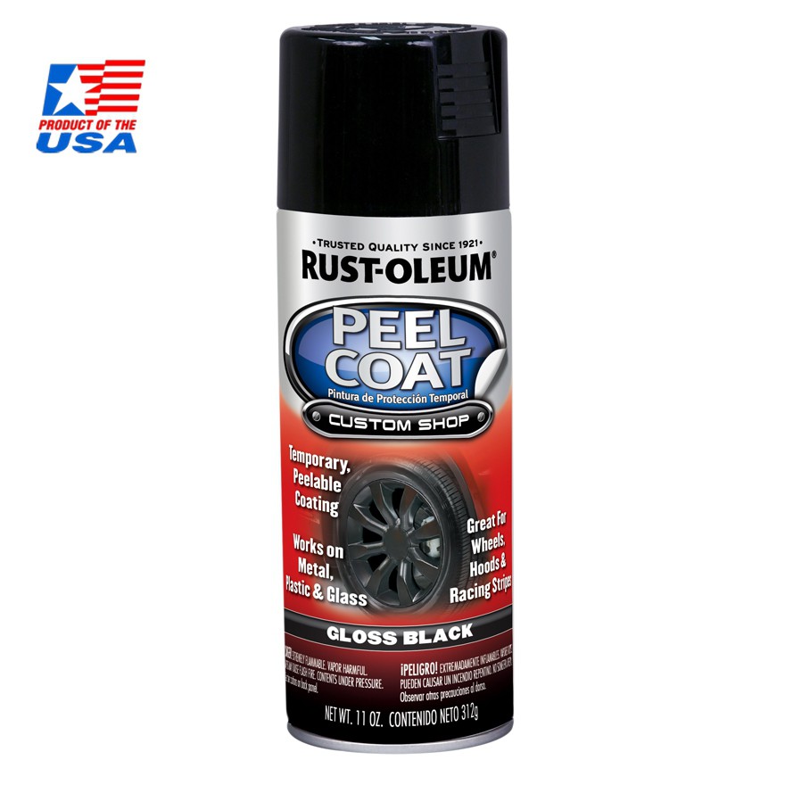 Rust Oleum Peel Coat - สีพ่นล้อ ลอกได้ ดำ เงา