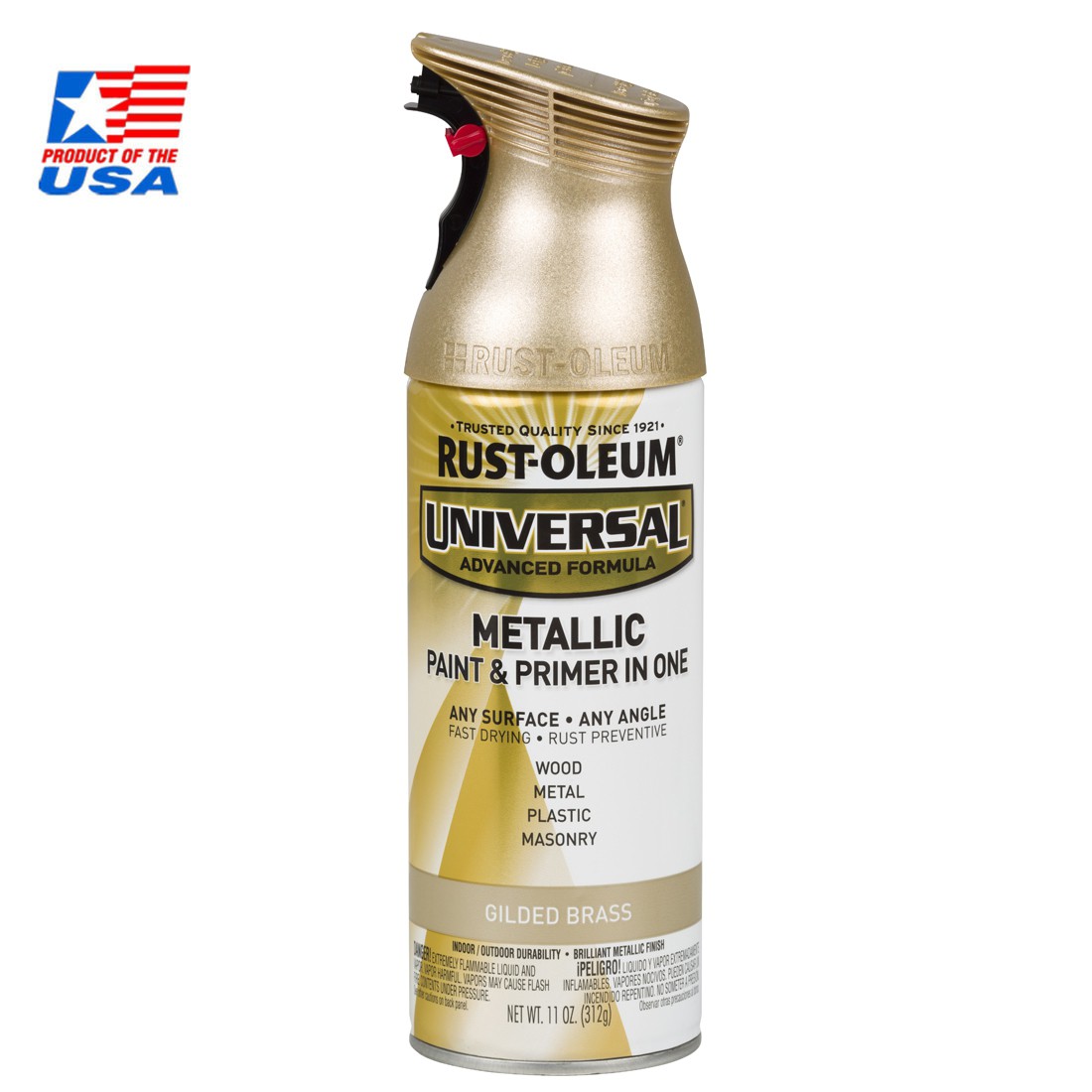 Rust Oleum Universal Spray Metallic - สเปรย์ เมทัลลิค พรีเมี่ยม Gilded Brass