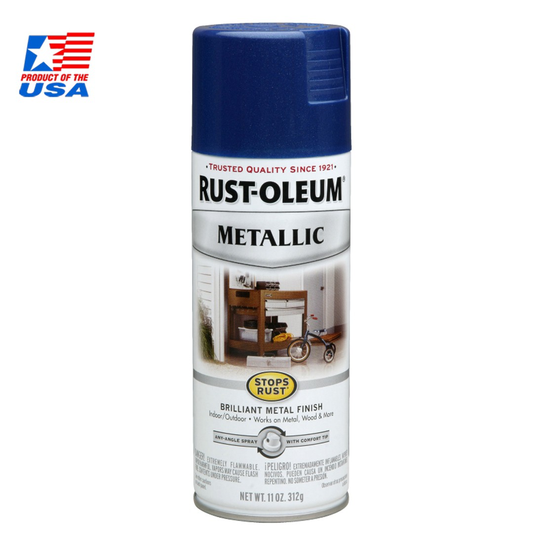 Rust Oleum Metallic Spray - Rust Protection สีสเปรย์ กันสนิม เมทัลลิค Cobalt Blue